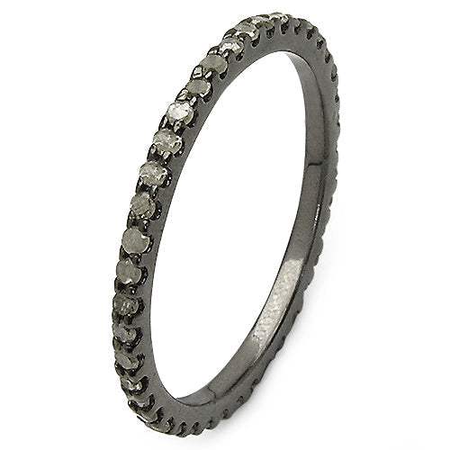 0.60 Carat Genuine TLB Diamond .925 Sterling Silver Ring