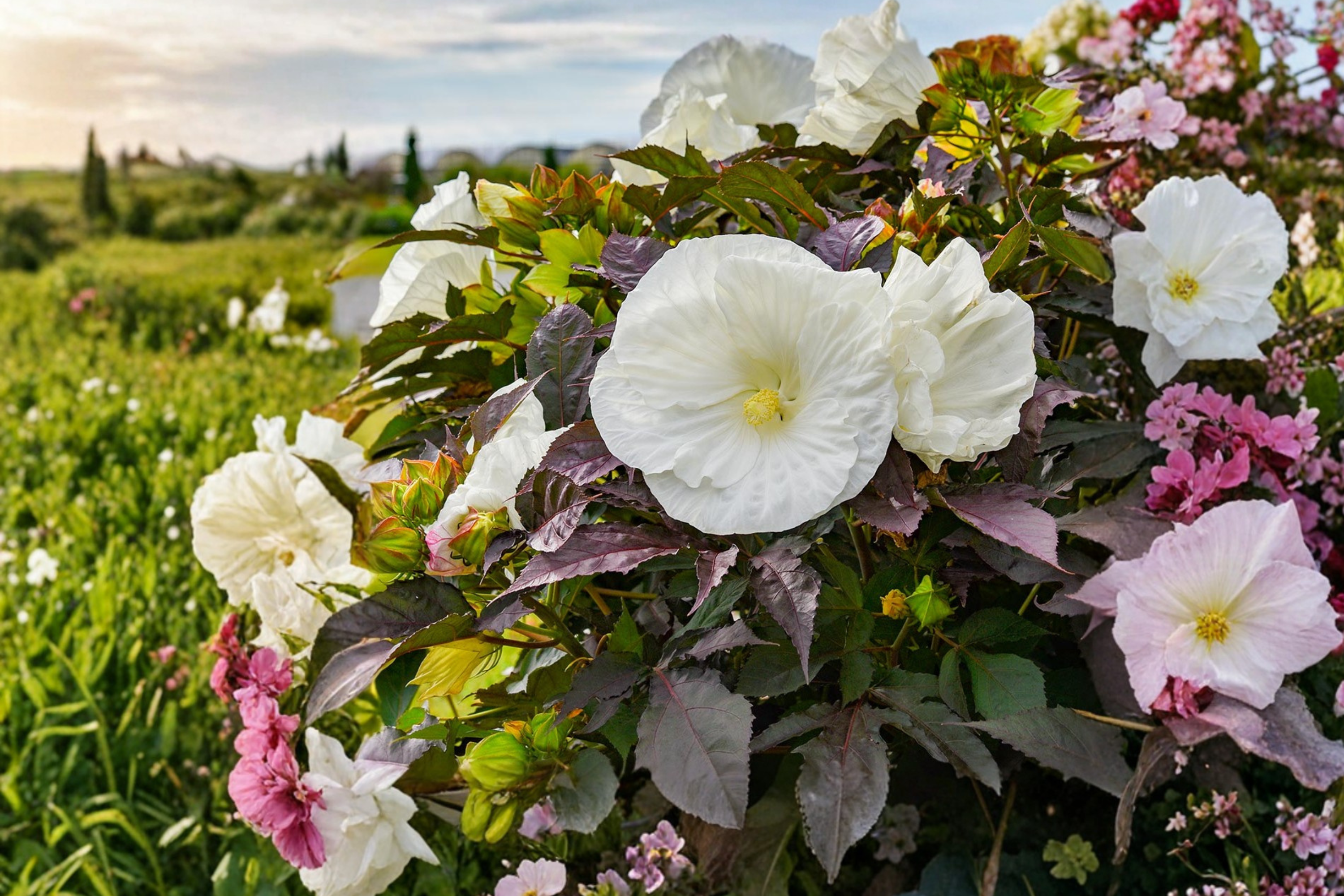 Hibiscus Cookies and Cream 5.25" Pot | Well Rooted Perennial | Proven Winners