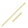 4.4mm 14k Yellow Gold Curb Chain