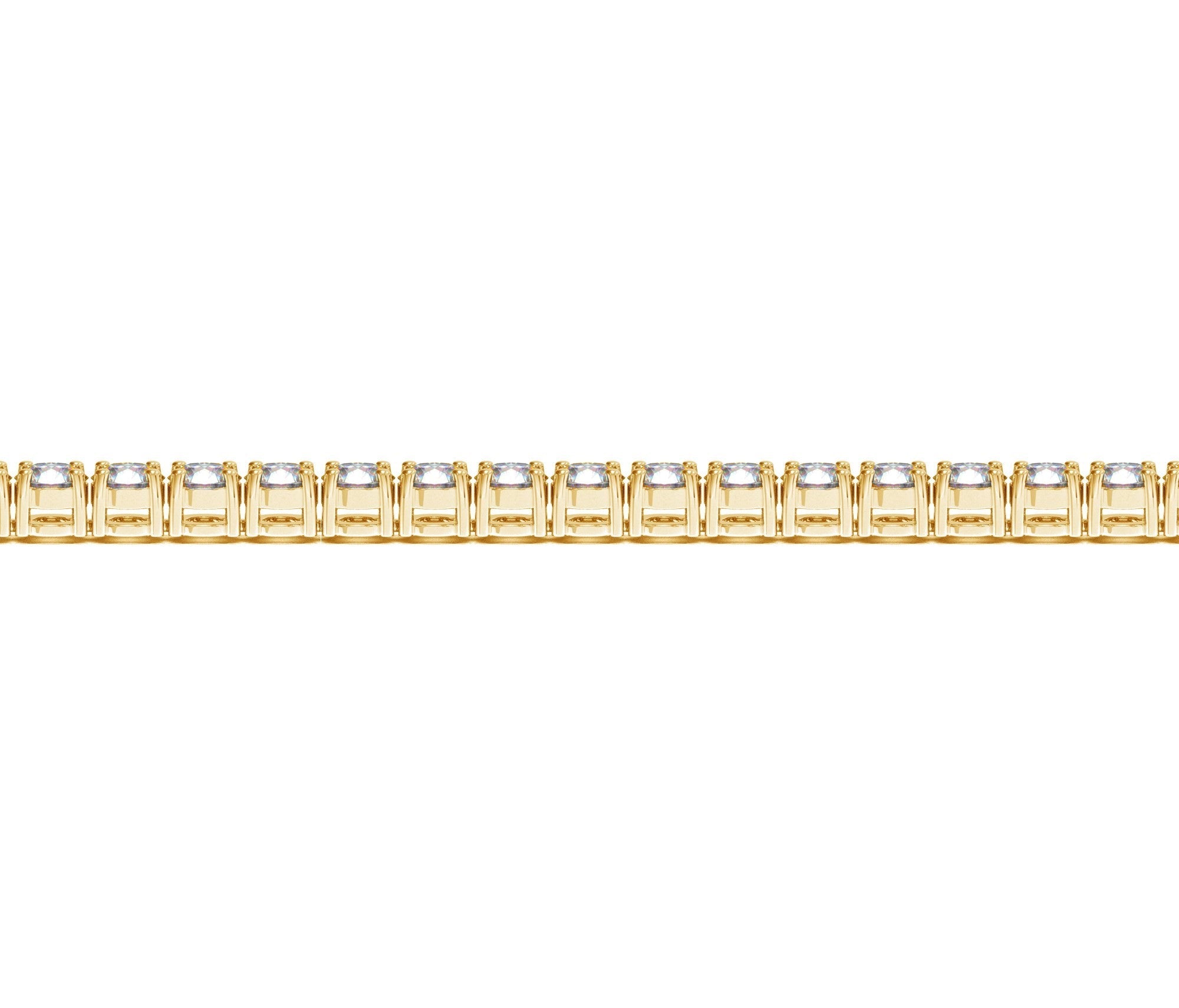 Lab Grown Round Diamond Tennis Bracelet in 14k Yellow Gold (10 cctw F/G  VS2/SI1)