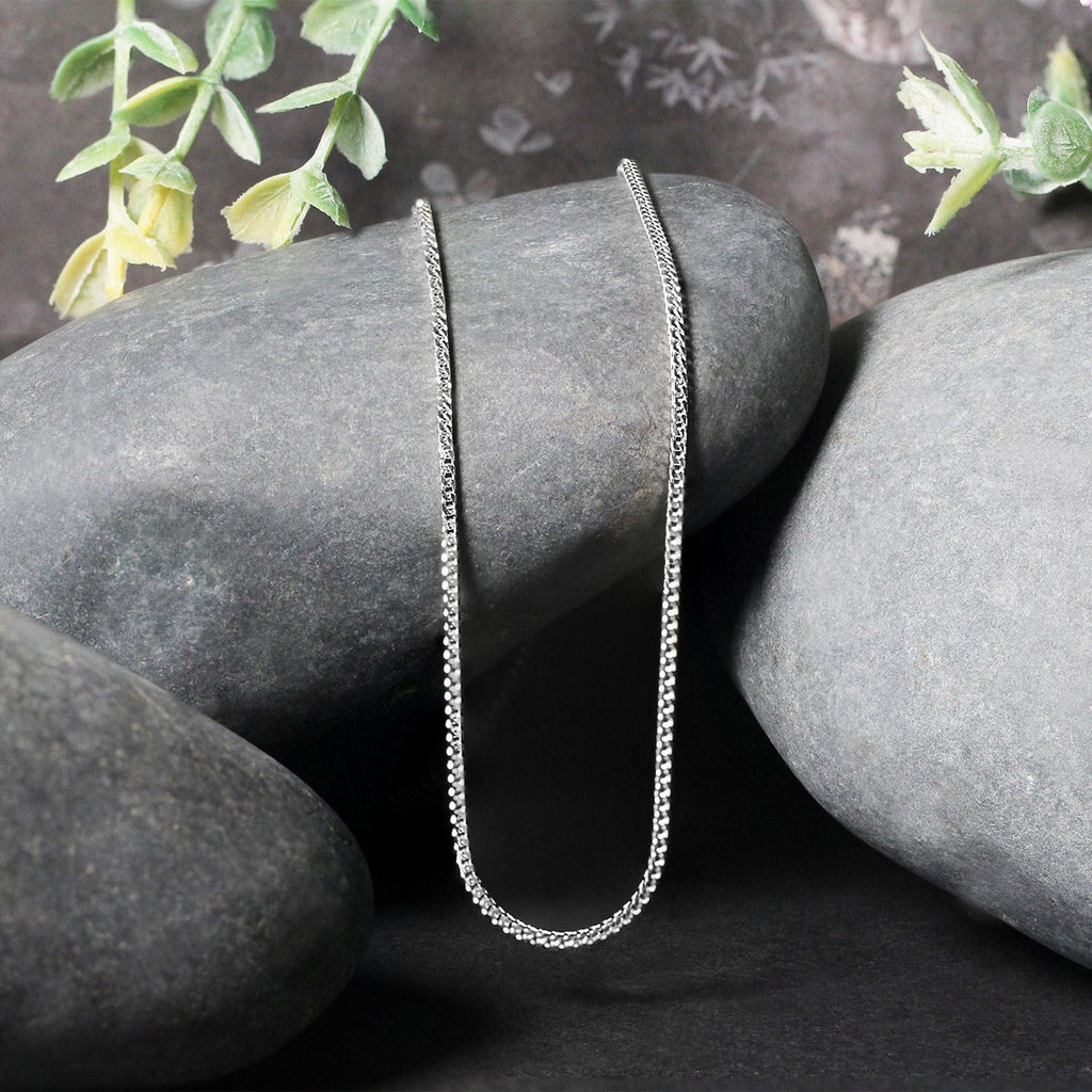 14k White Gold Franco Chain 1.2mm