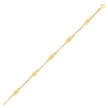 14k Yellow Gold Infinity Ankle Bracelet
