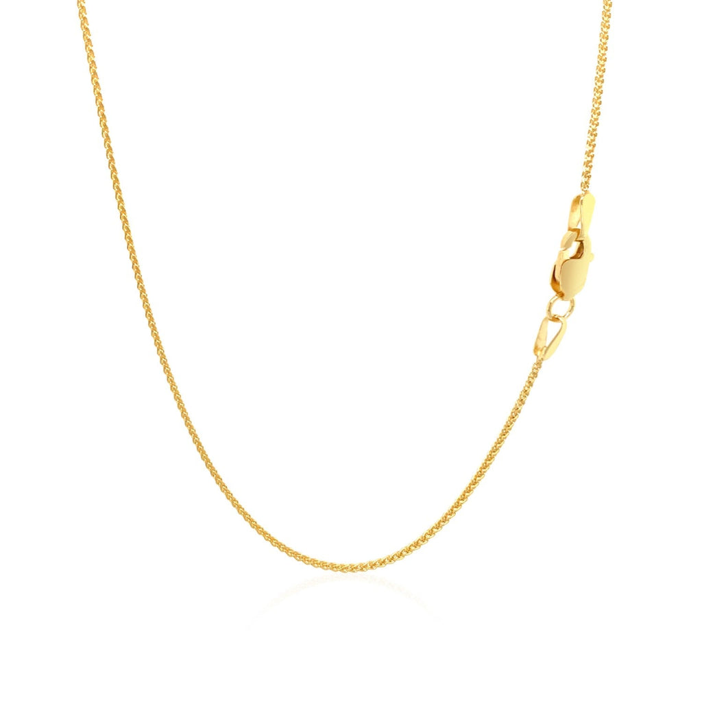 10k Yellow Gold Wheat Chain 1.0mm
