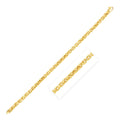 14k Yellow Gold High Polish Mens Fancy Box Bracelet (5.0mm)