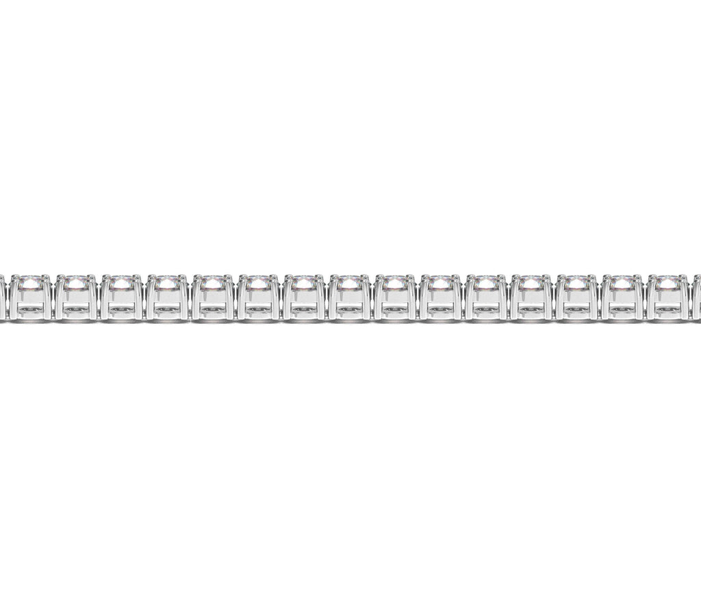 Lab Grown Round Diamond Tennis Bracelet in 14k White Gold (10 cctw F/G  VS2/SI1)