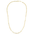 14k Yellow Gold Necklace with Polished Circles
