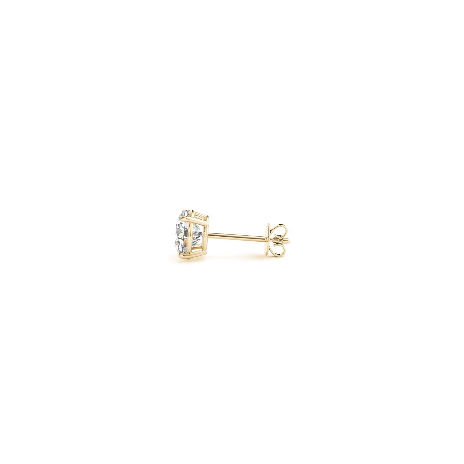 1/2 cttw Lab Grown Round Diamond Stud Earrings 14k Yellow Gold (G/VS2)