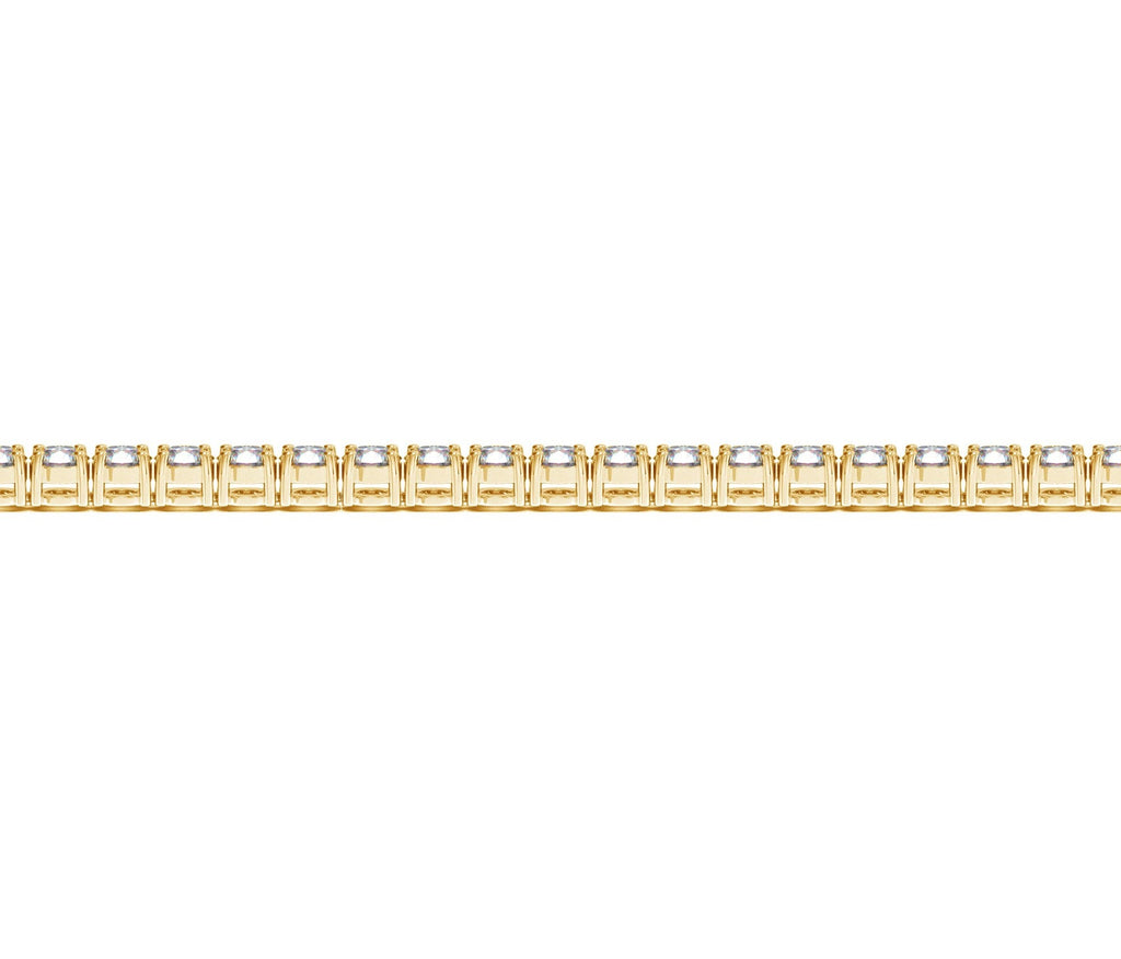 Lab Grown Round Diamond Tennis Bracelet in 14k Yellow Gold (5 cctw  F/G  VS2/SI1)