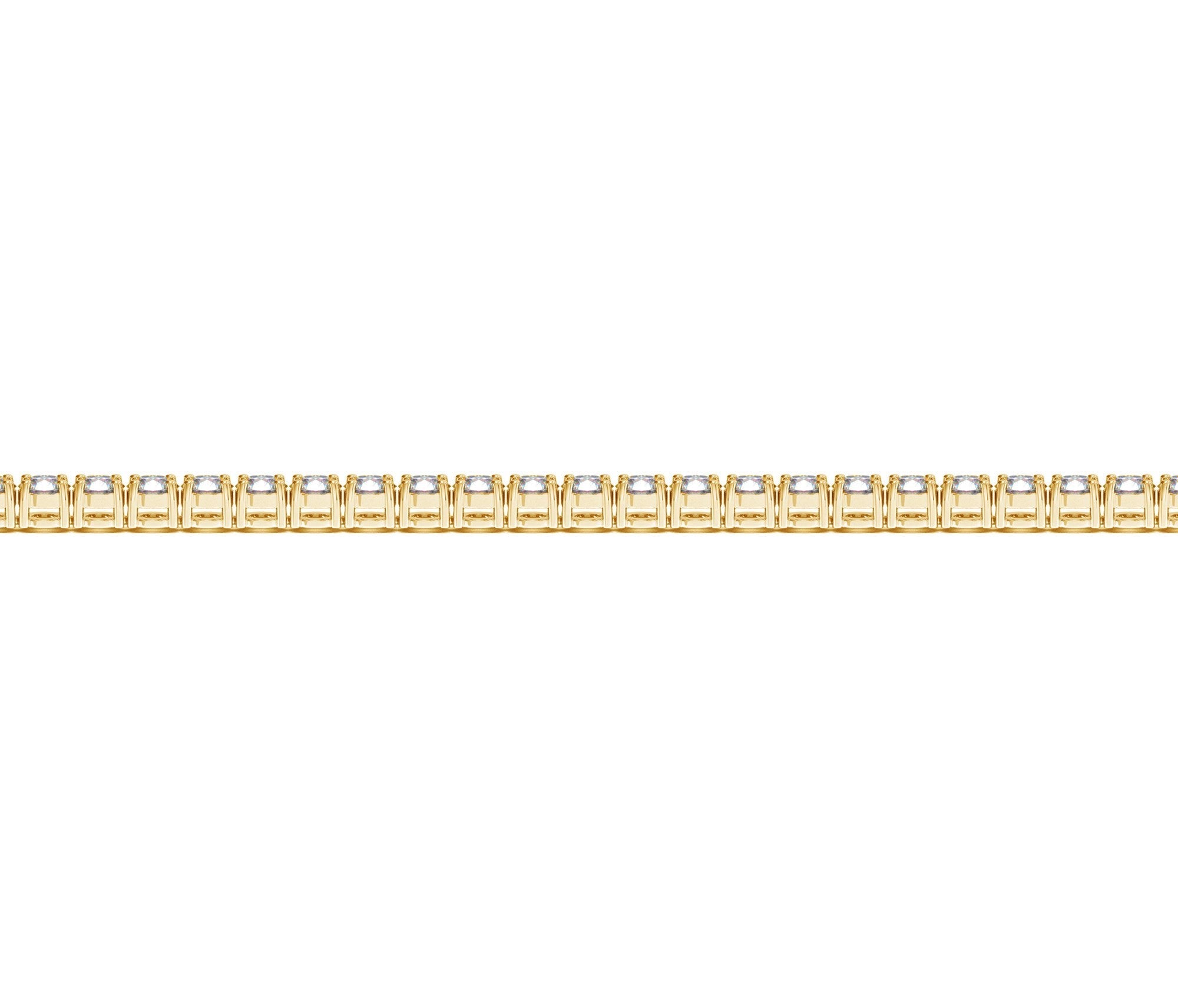 Lab Grown Round Diamond Tennis Bracelet in 14k Yellow Gold (3 cctw F/G  VS2/SI1)