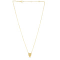 14k Yellow Gold Panther Head Necklace