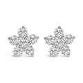 10K White Gold 1/2 Cttw Lab Grown Diamond Star Stud Earrings