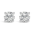 14K White Gold 1/2 Cttw Lab Grown Diamond Solitaire Stud Earrings