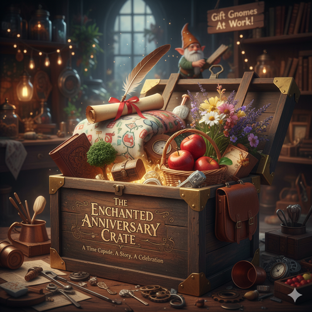 The Enchanted Anniversary Crate! ✨ Pick Your Traditional Year! Whimsical Gift Box!!