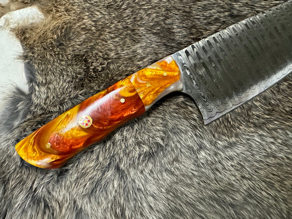 Damascus Steel Custom Chef Knife TK-104