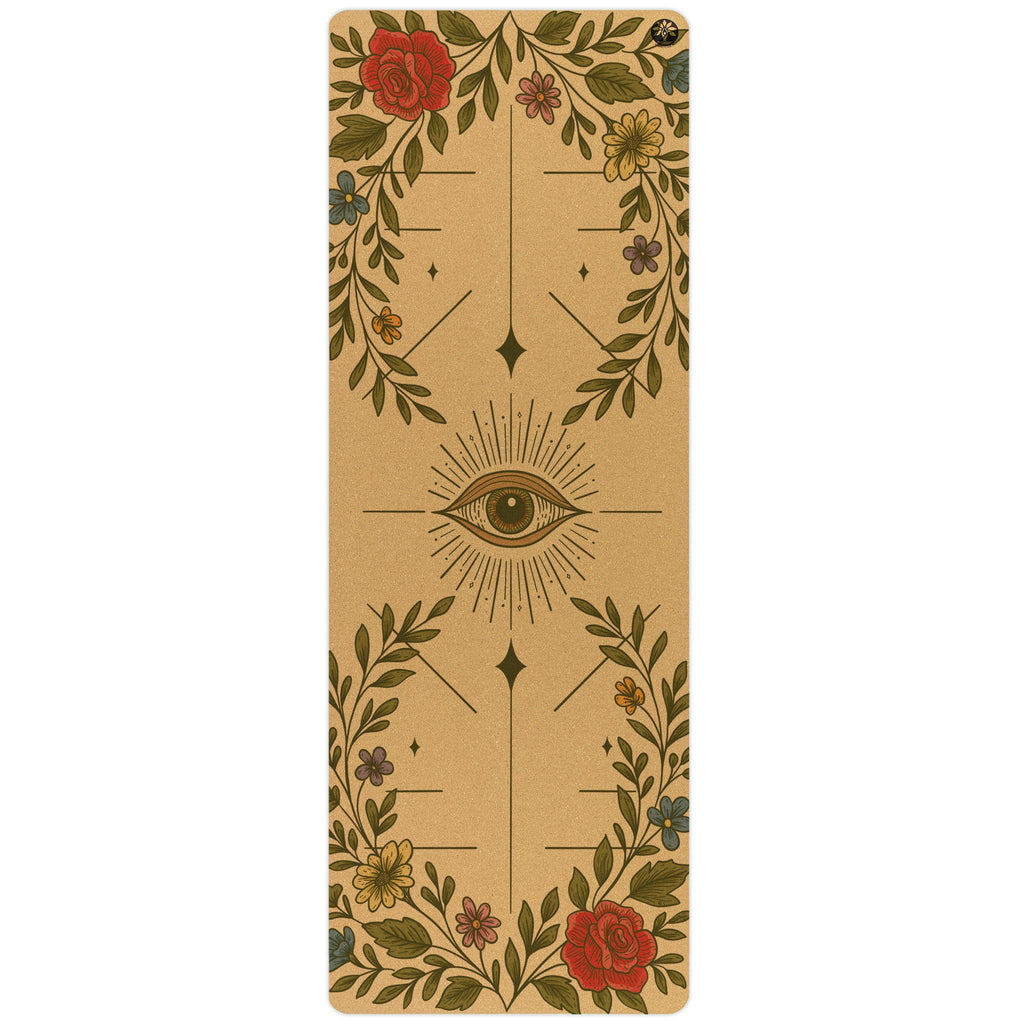 Infinite Bloom Aura Cork Yoga Mat