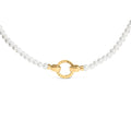 18K Yellow Gold Vermeil Pearl Strand Infinity Necklace