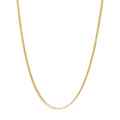 Semi-Solid 14K Yellow Gold 4.5mm Miami Cuban Chain Necklace - Unisex Chain - 22 Inches