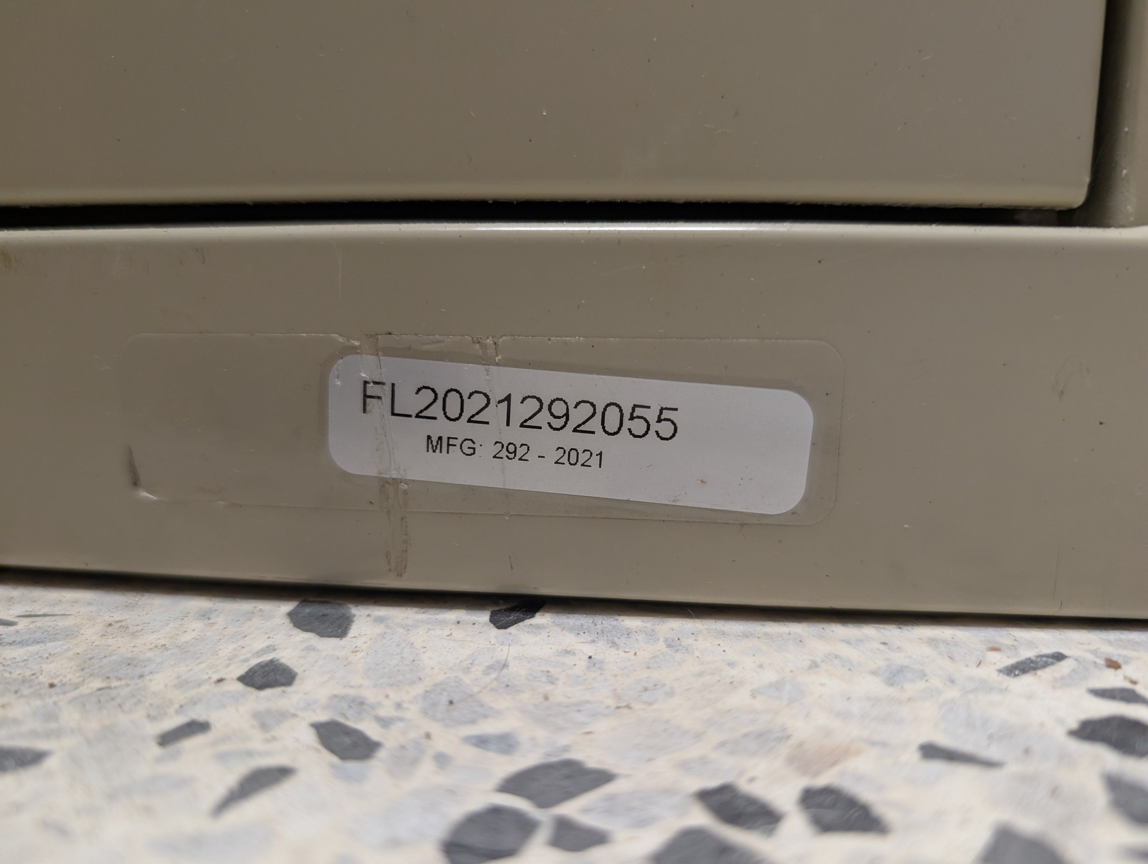 FireKing Turtle Series - Lockable Space Saving Vertical File Cabinet - 1-Hour Fire Rated - 2 Drawers