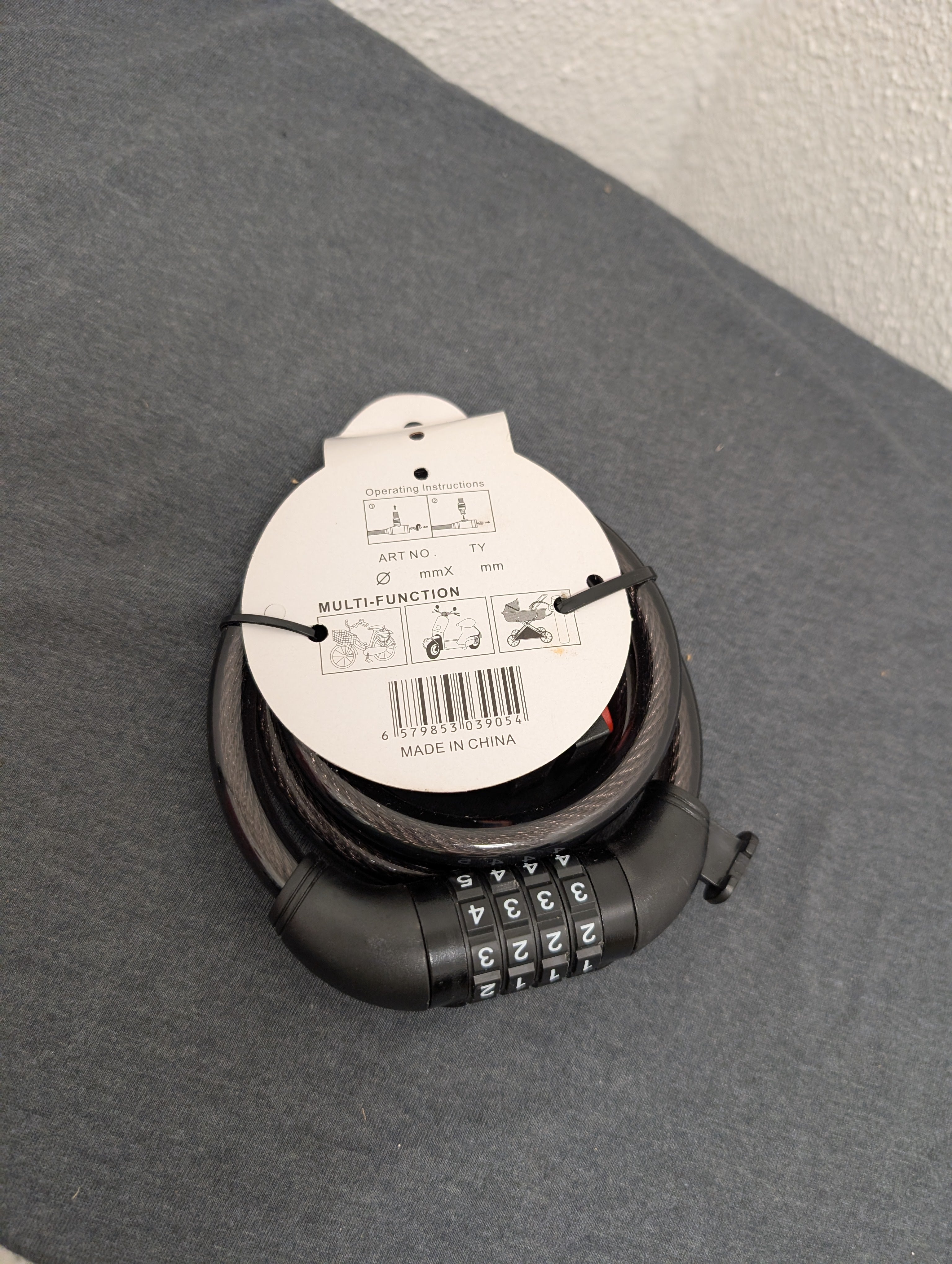 Combination bike lock