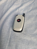 Kyocera Oystr KX9 / Oyster KX9D - White ( Virgin Mobile ) Rare Flip Phone - screen damaged
