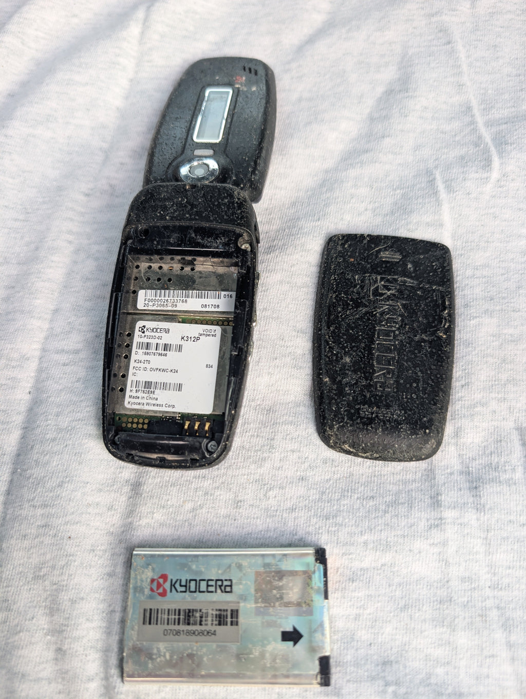 Kyocera Cyclops K312P / K24 - Black ( MetroPCS ) CDMA Flip Phone
