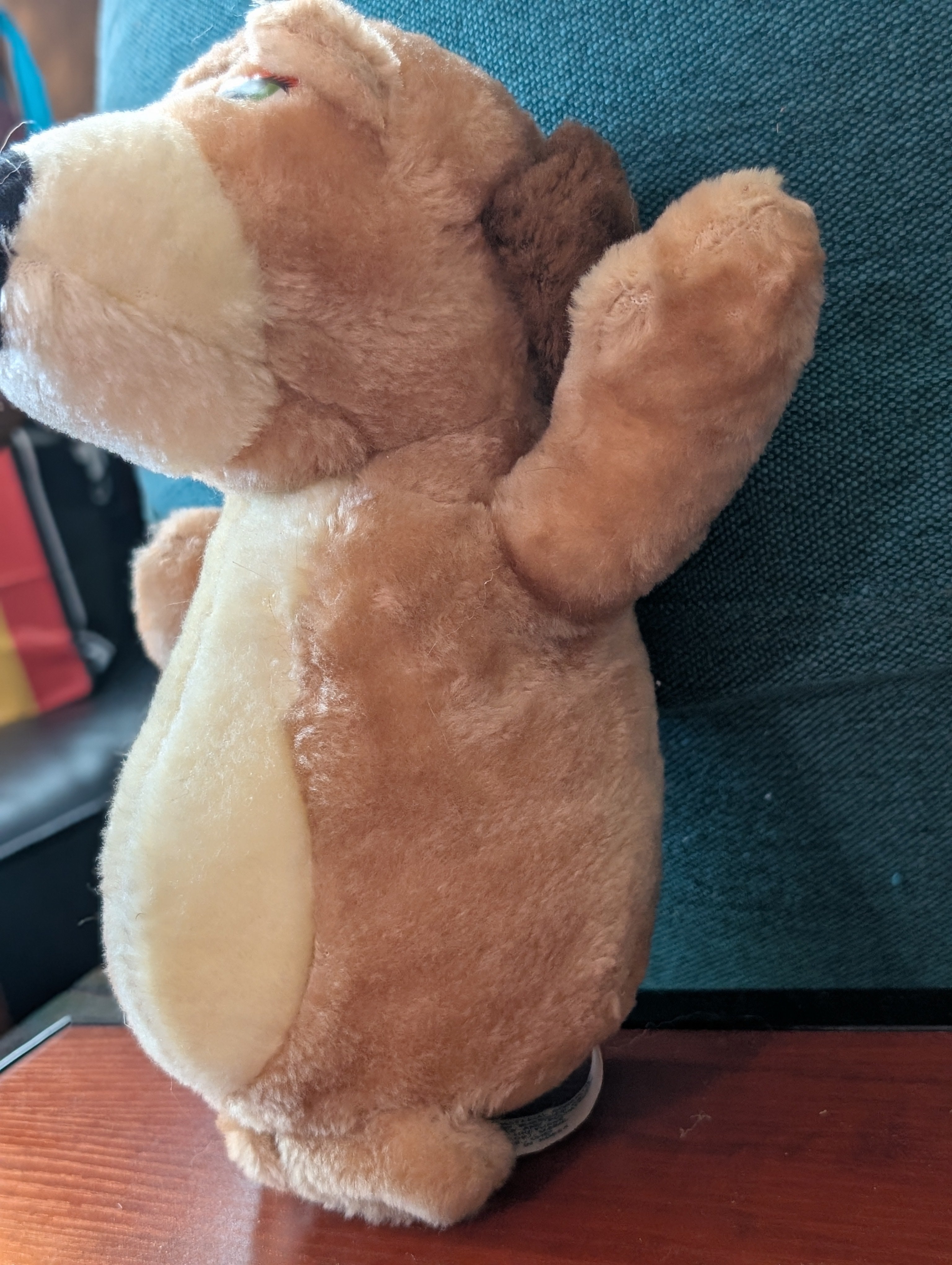 Vintage America Brechner Dog Brown Puppy Brown 11” Plush Stuffed Animal