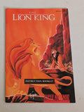 The Lion King Video game Instruction Booklet Super Nintendo