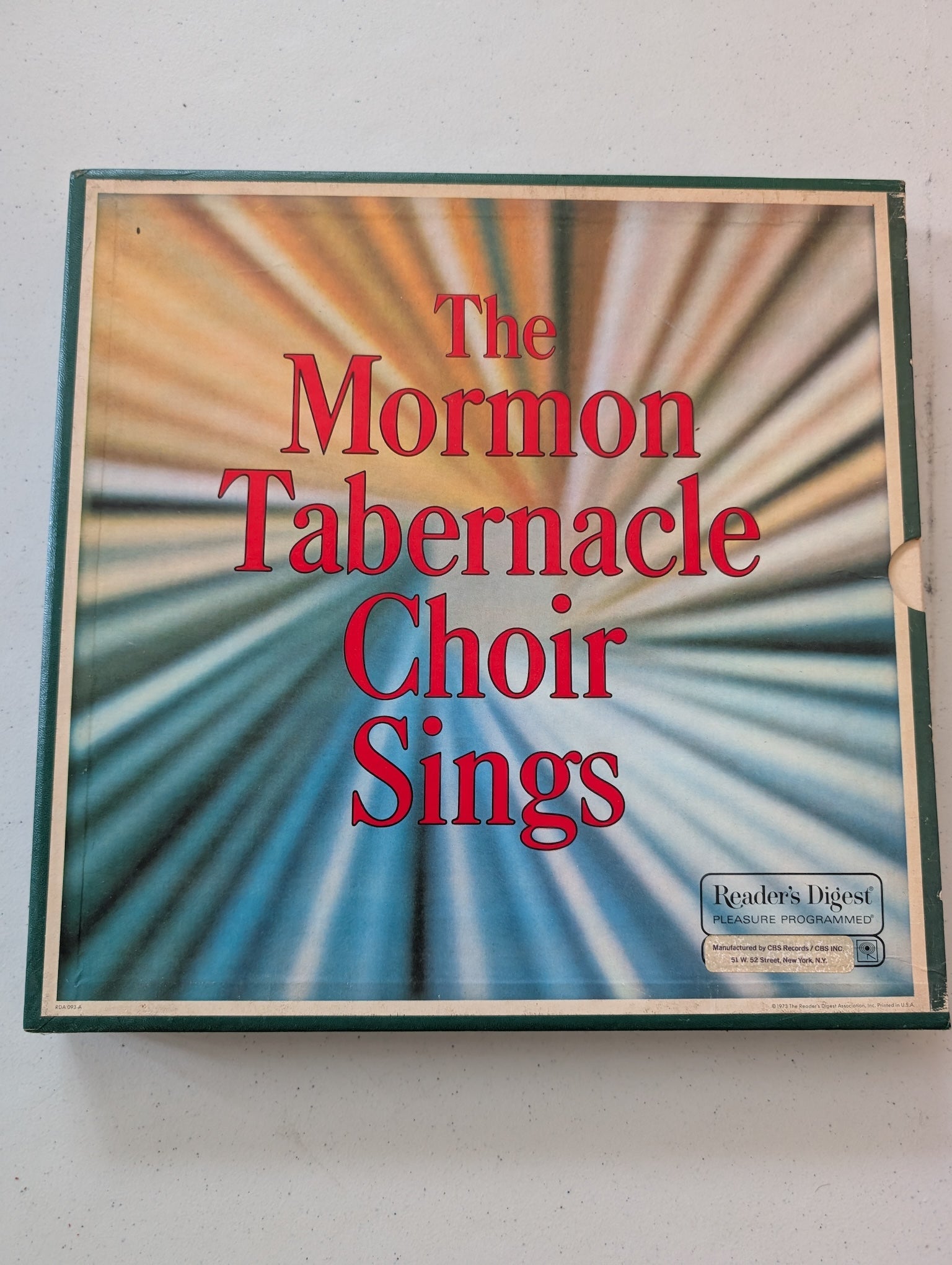 THE MORMON TABERNACLE CHOIR SINGS 1973 5 LP Box Set  Readers Digest B30(Vinyl Record LP Album)
