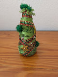 Tinsel Tabletop Tree from Unknown -  Holiday Decor (Plastic, Tinsel, Ribbon Decor, Whimsical, Kitsch, Green, Red, Gold)
