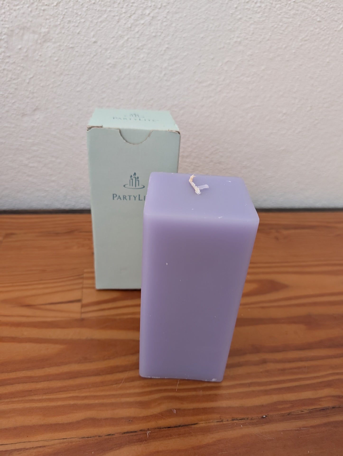 Square Pillar Candle from Partylite -  Candles (Wax Candle, Modern, Minimalist, Lavender)