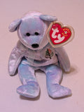 Clarity the Bear - Ty Beanie Baby (Light Blue, 2003, Plush Toy, Stuffed Animal, MWMT, Vintage, Retired)