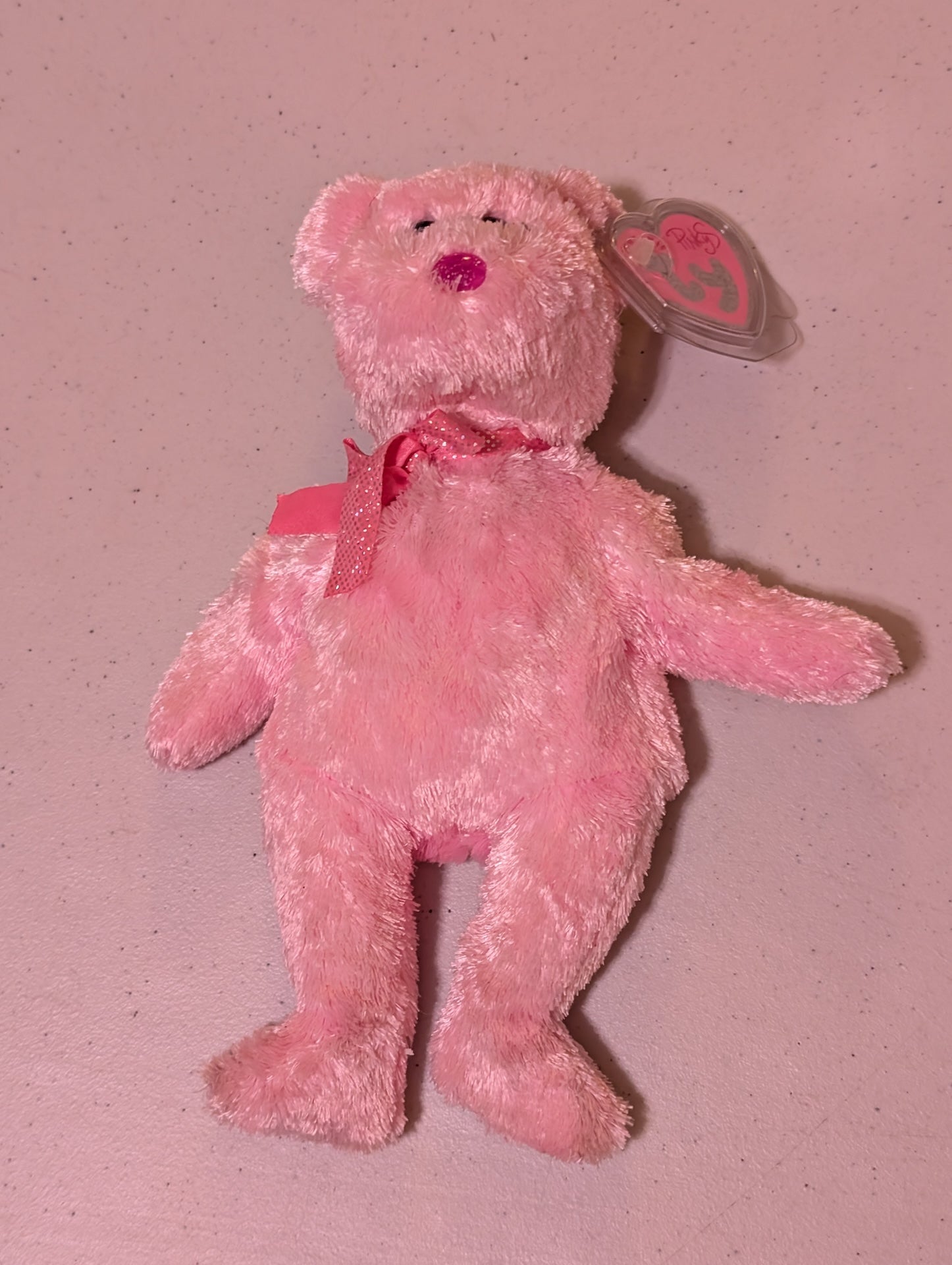 Amore the Bear - Ty Beanie Baby (Pink, 2003, MWMT, Plush, Toy, Stuffed Animal, Vintage, Retired)