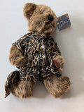Chelsea Wearing A Cheetah Print Coat And Hat Dakin Applause(MWMT, Vintage, Retired, with Tag, VTG, Stuffed Animal, Plush, Toy, Nick and Nora)