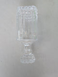 Whiskey Decanter Crystal Glass Liquor Bottle Wine flat square Stopper Scotch Bar Vintage