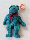 1999 Holiday Teddy - Ty Beanie Babies (Teal, 1999, Plush Toy)