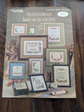 Friendship hath no SEASONS by Maria Holt (Leisure Arts) (Crafts, Cross-Stitch, 1985, friendship cross stitch, Leisure Arts, Maria Holt, 80s crafts, sentimental patterns)