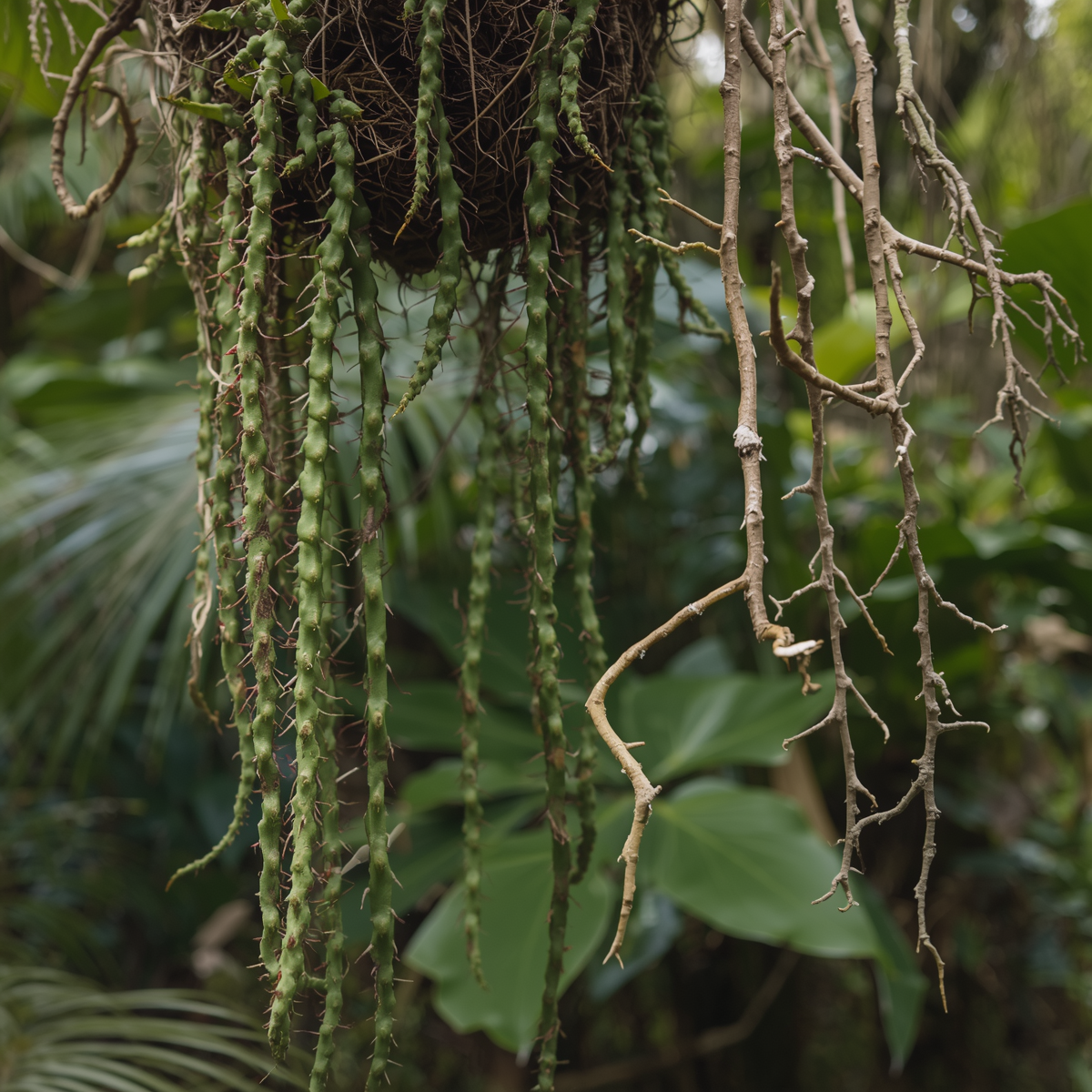 Rhipsalis Cuttings 4 Pack - Barra do Sul, Pinkish Berries - Rhipsalis spp. - 5 Inch Length
