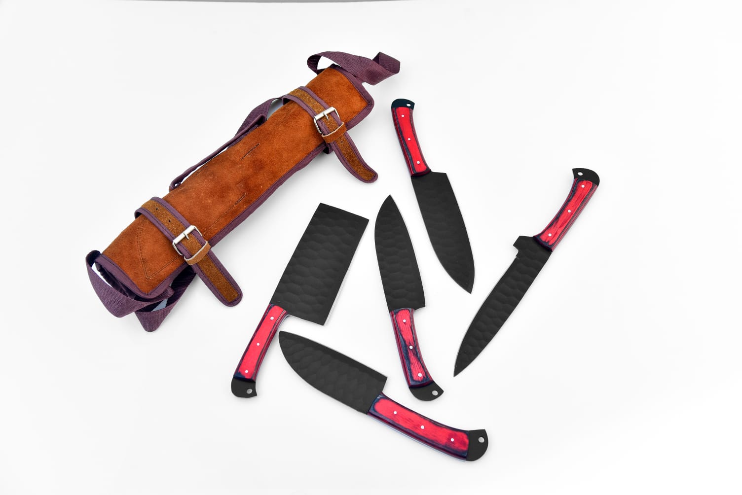 5-Piece  Knife Set / With Leather carry Bag - TK-089