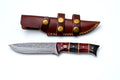 Crimson Horn Damascus Hunting Knife TK-502