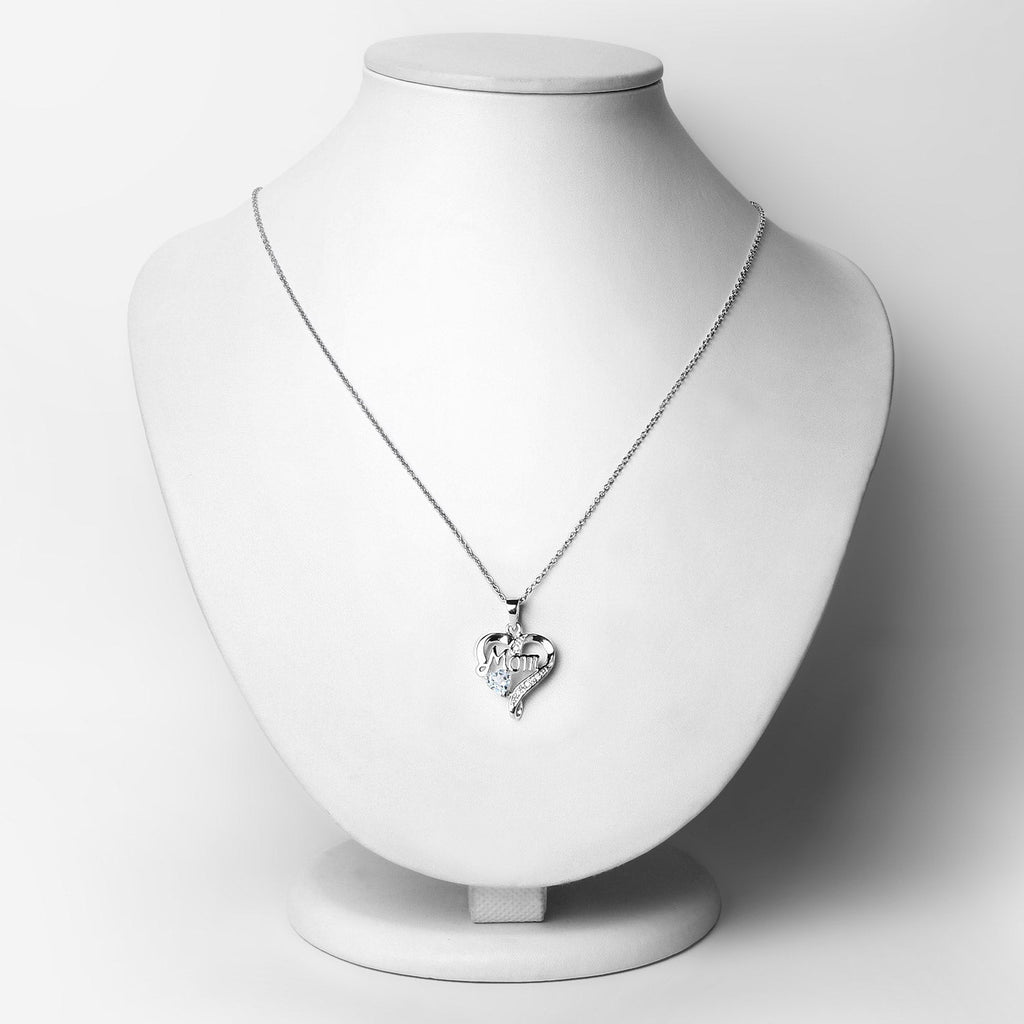 0.54 Carat Genuine Blue Topaz and White Topaz .925 Sterling Silver Pendant