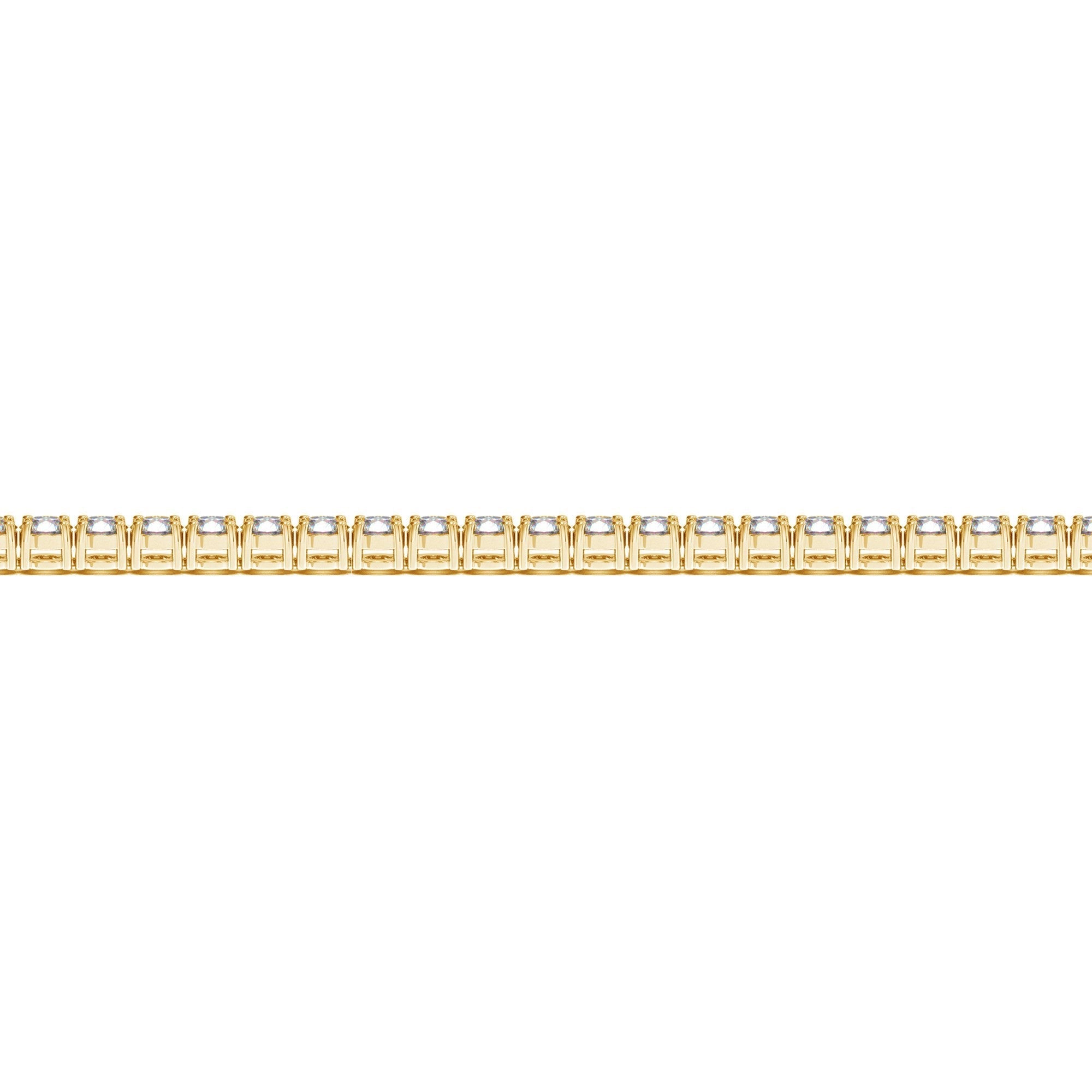 Lab Grown Round Diamond Tennis Bracelet in 14k Yellow Gold (4 cctw F/G  VS2/SI1)