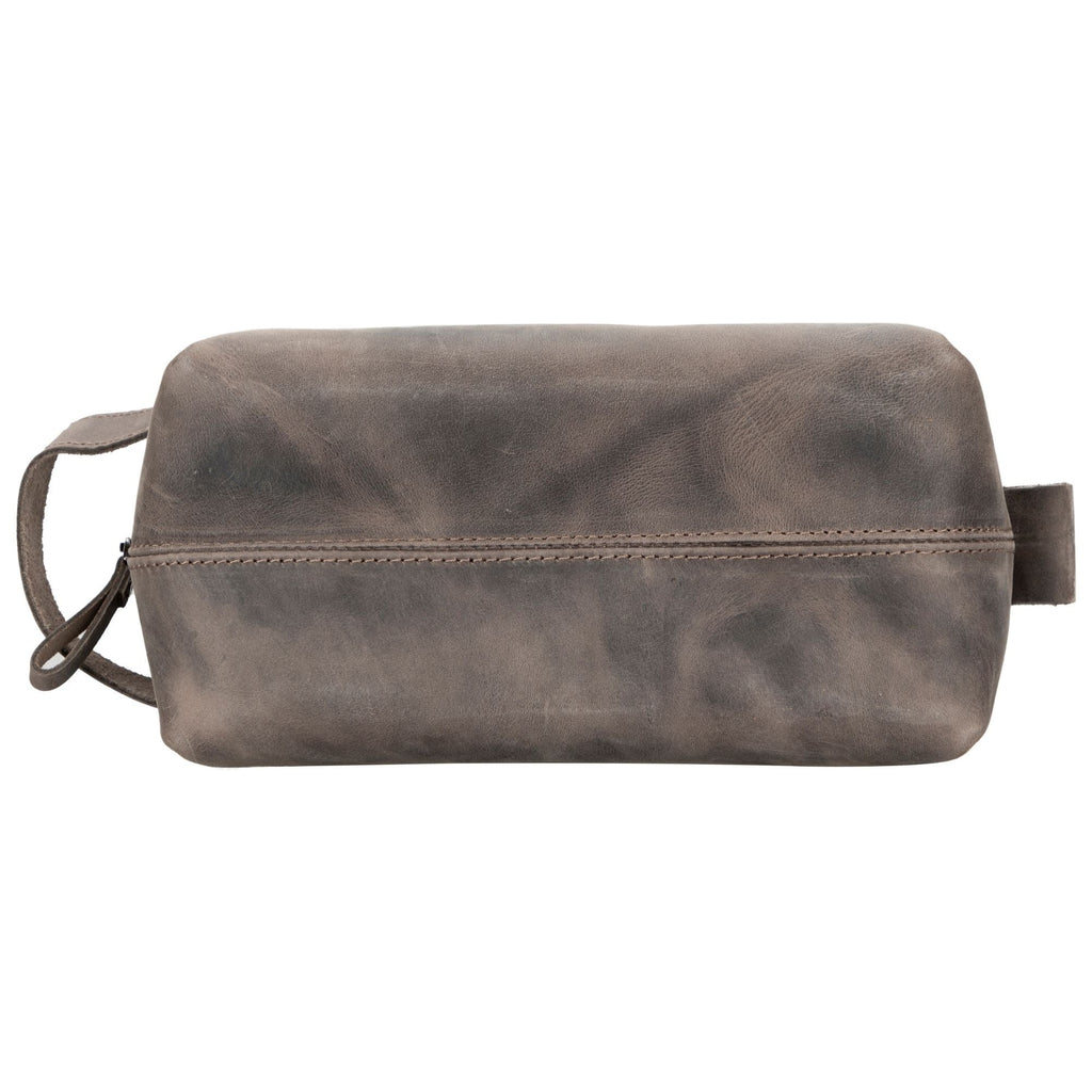 Oswego Men's Leather Dopp Kit & Small Travel Handbag