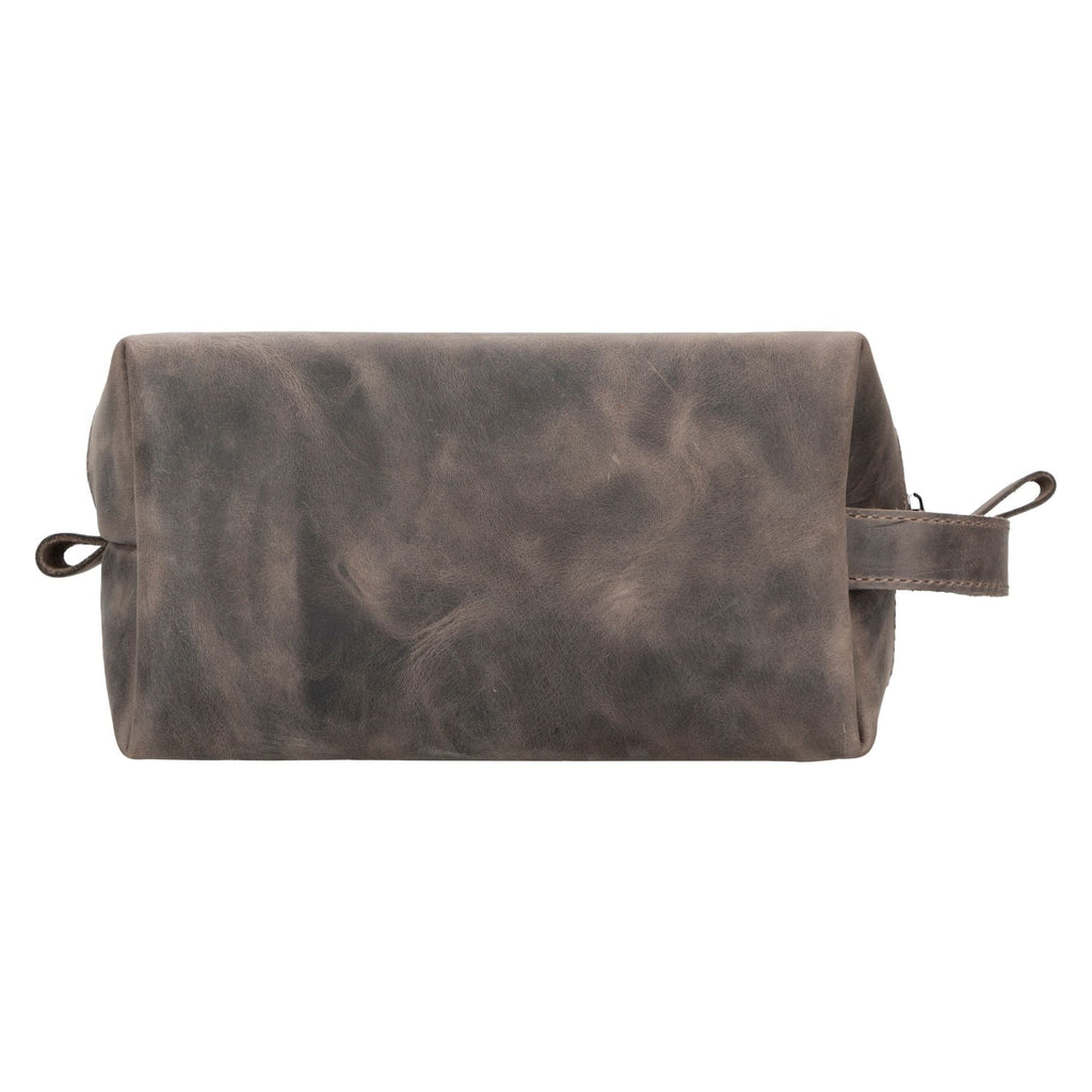 Oswego Men's Leather Dopp Kit & Small Travel Handbag