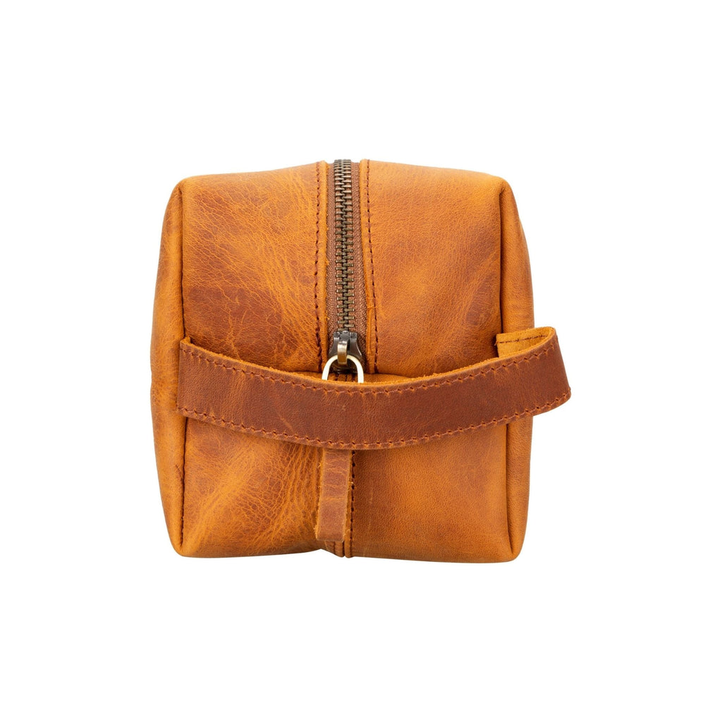 Oswego Men's Leather Dopp Kit & Small Travel Handbag