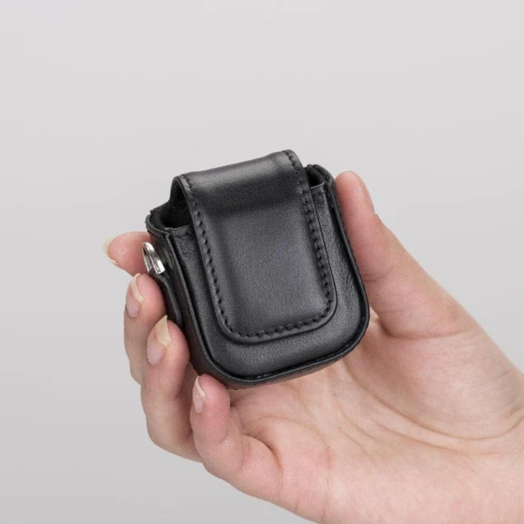 Aurora Luxury Leather AirPods Case with Attached Wrist Strap