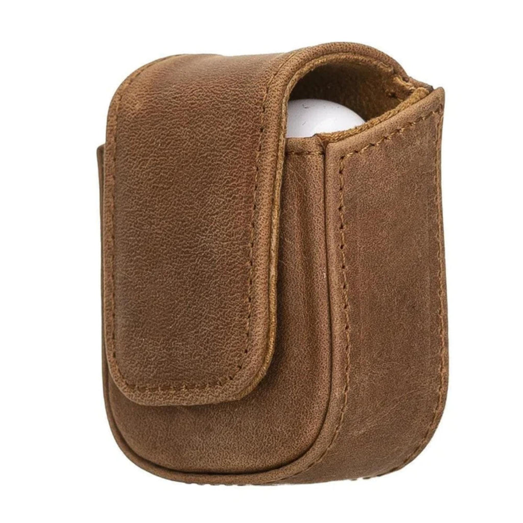 Aurora Luxury Leather AirPods Case with Attached Wrist Strap