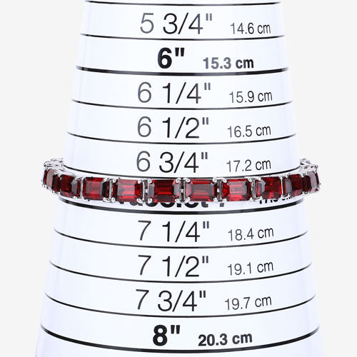 27.60 Carat Genuine Garnet .925 Sterling Silver Bracelet