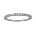 Cubic Zirconium Wedding Band Ring Sterling Silver