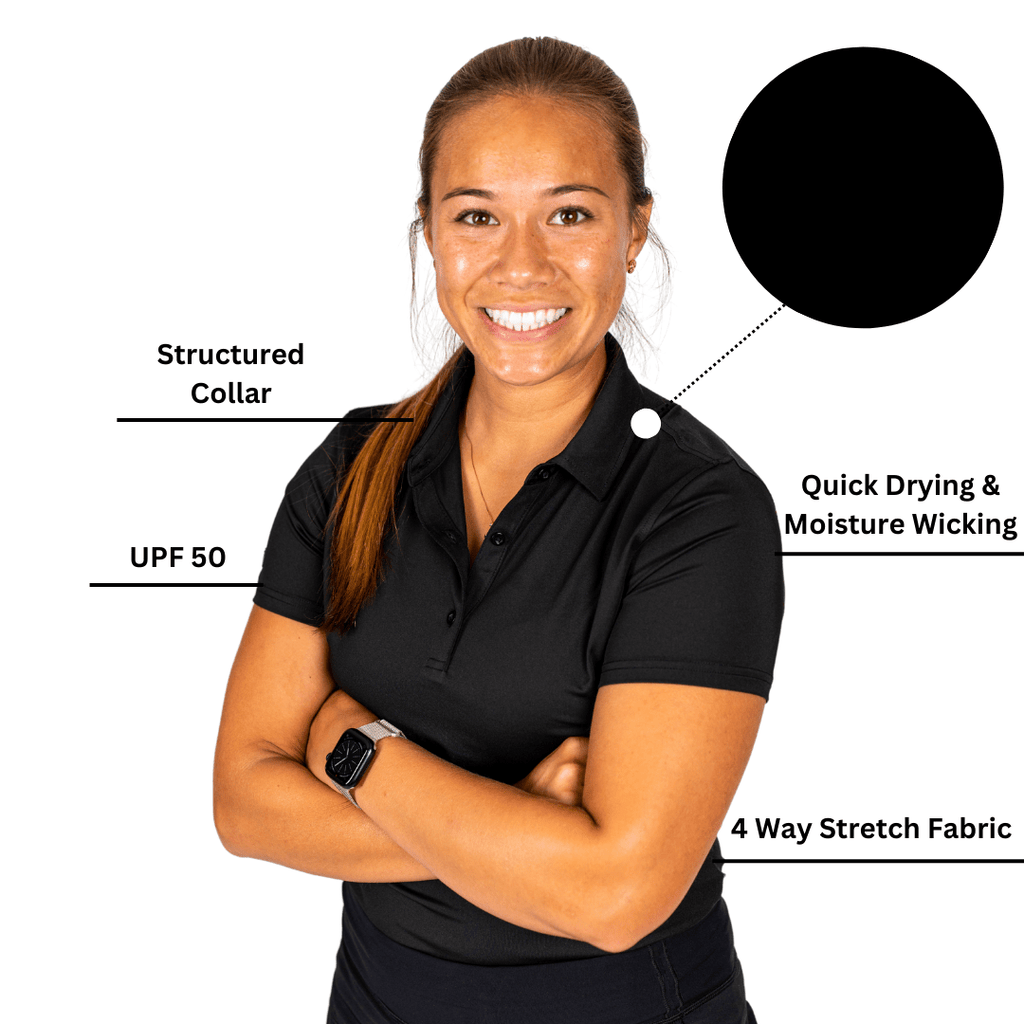 Black Women's (Sleeveless) Polos