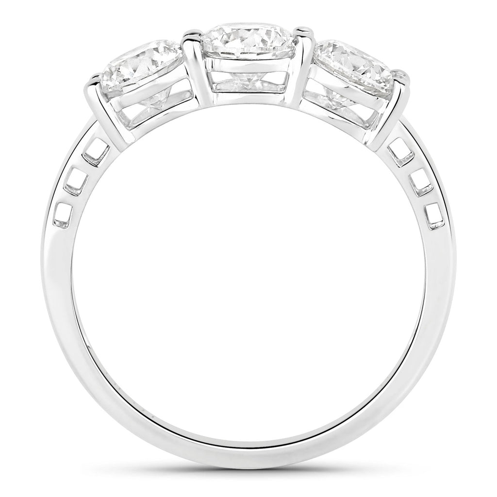 1.50 Carat Genuine Lab Grown Diamond 14K White Gold Ring